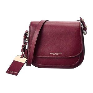 MARC JACOBS Rider Leather Crossbody Bag – Pomegranate